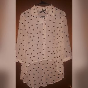 Windsor: New Polka Dot Sheer Blouse